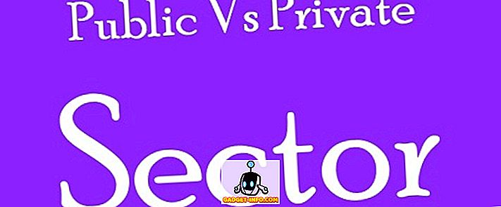 Forskel mellem den offentlige sektor og den private sektor