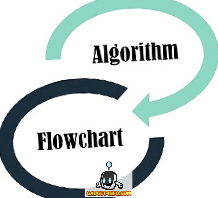 Forskel mellem algoritme og flow diagram
