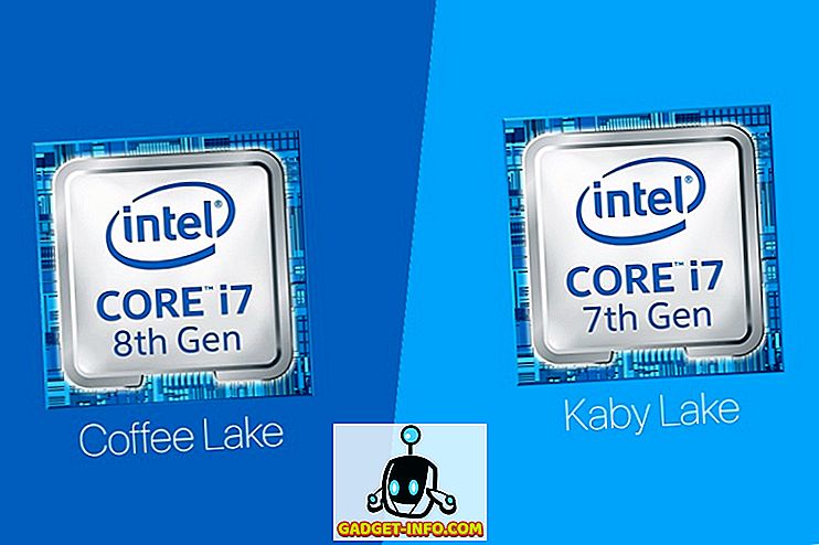인텔 커피 호수 대 Kaby 호수 : 빠른 비교