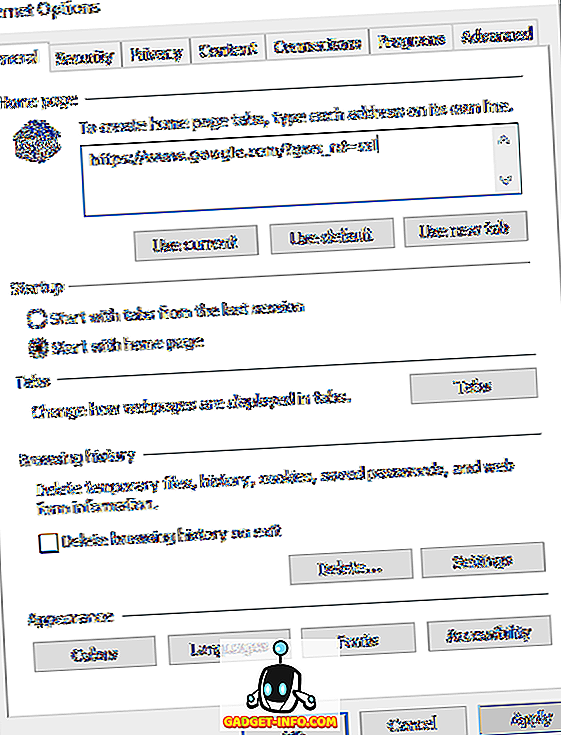 Como Deshabilitar Habilitar Las Pestanas De Opciones De Internet En Ie