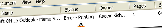 No se puede eliminar un trabajo de impresión en Windows